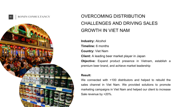 Overcoming Distribution Challenges and Driving Sales Growth in the Vietnamese Beer Market