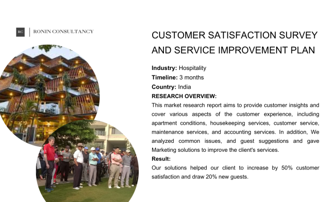 Customer Satisfaction Survey and Service Improvement Plan - India